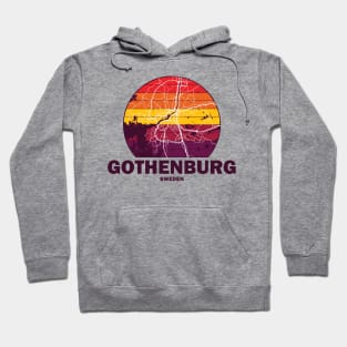 Gothenburg Retro Maps Hoodie